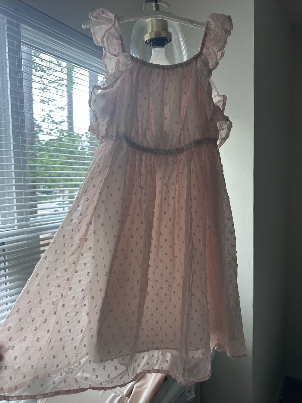 Cute Girls Light Pink Dress
